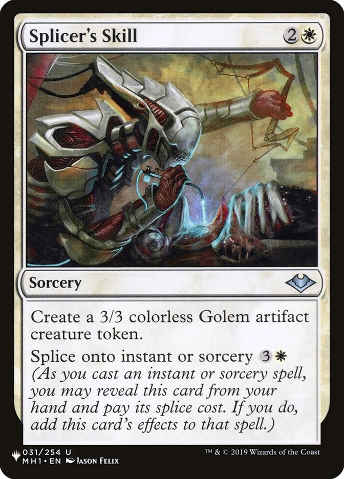 Splicer's Skill (031/254) (The List Reprints)