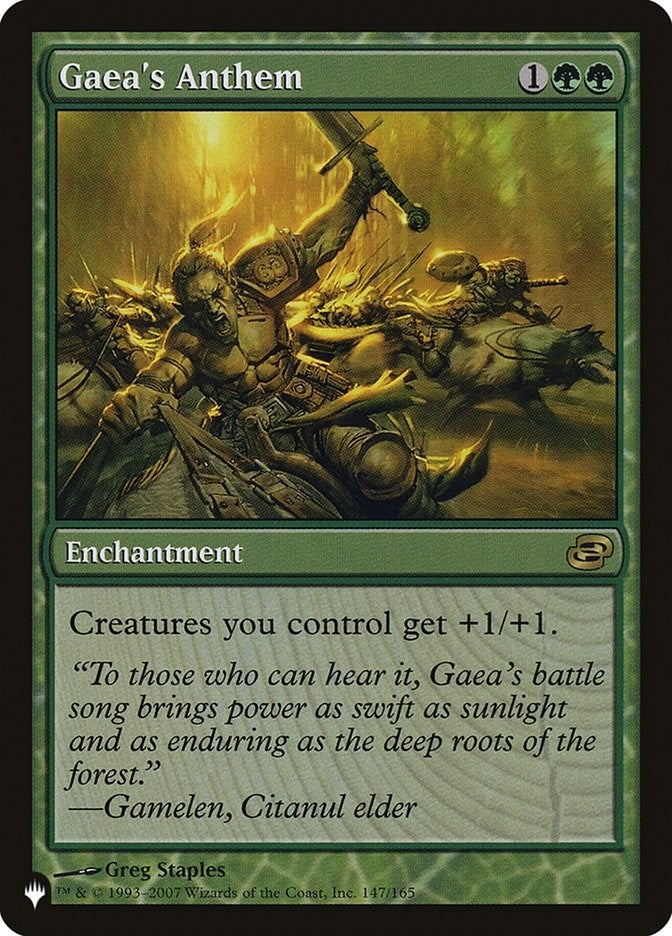 Gaea's Anthem (PLC) (147/165) (The List Reprints)