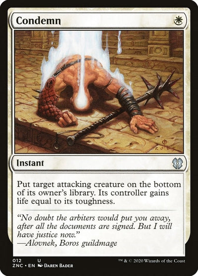 Condemn (12) (Commander: Zendikar Rising)