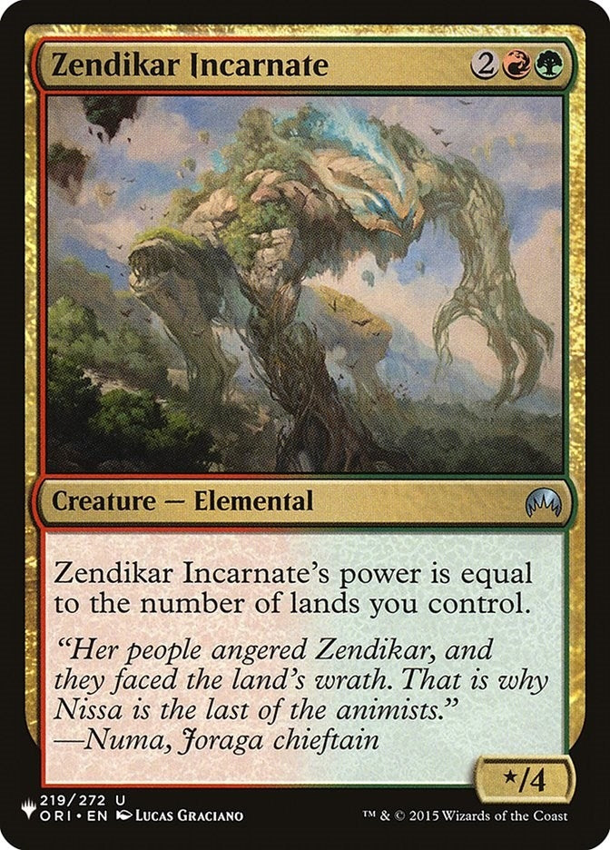 Image for Zendikar Incarnate (219/272) - Magic: The Gathering