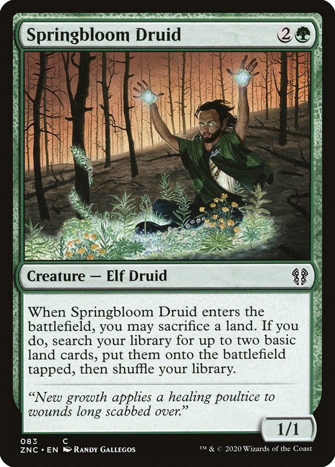 Springbloom Druid (83) (Commander: Zendikar Rising)