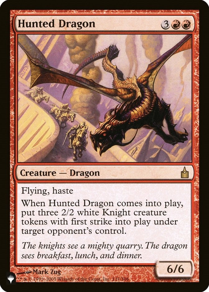 Hunted Dragon (131/306) (The List Reprints)