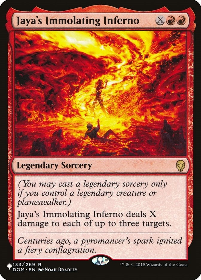 Jaya's Immolating Inferno (133/269) (The List Reprints)