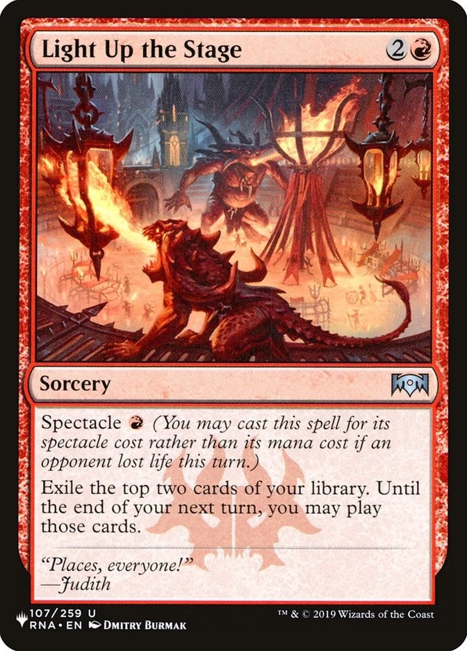 Light Up the Stage (107/259) (The List Reprints)