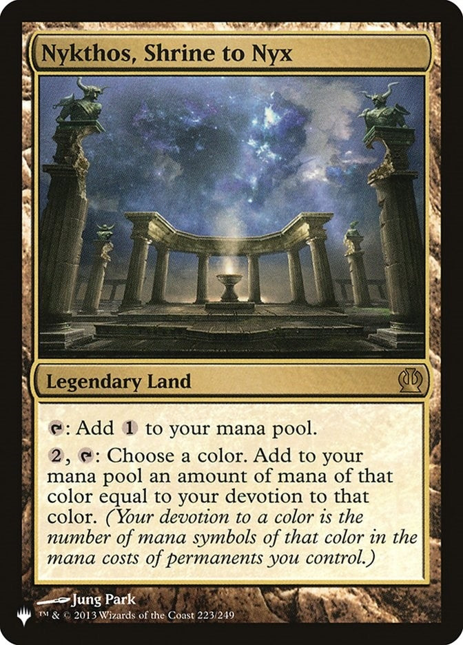 Image for Nykthos, Shrine to Nyx (223/249) (The List Reprints) - Magic: The Gathering