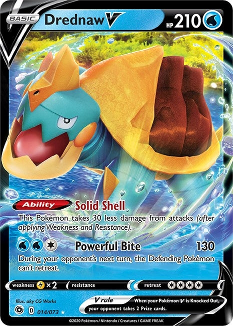 Image for Drednaw V (14/73) (Champion's Path) - Pokemon