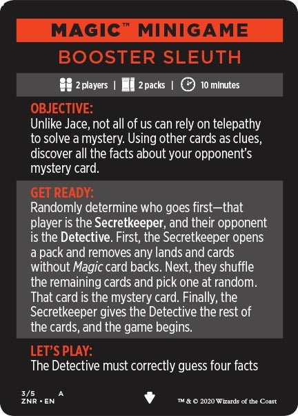 Magic Minigame: Booster Sleuth (3) (Zendikar Rising)