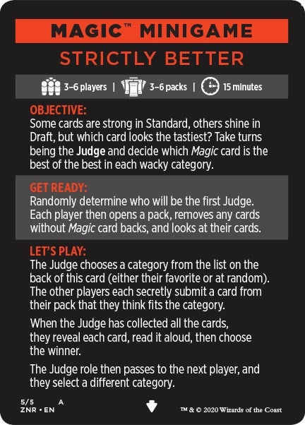 Magic Minigame: Strictly Better (5) (Zendikar Rising)
