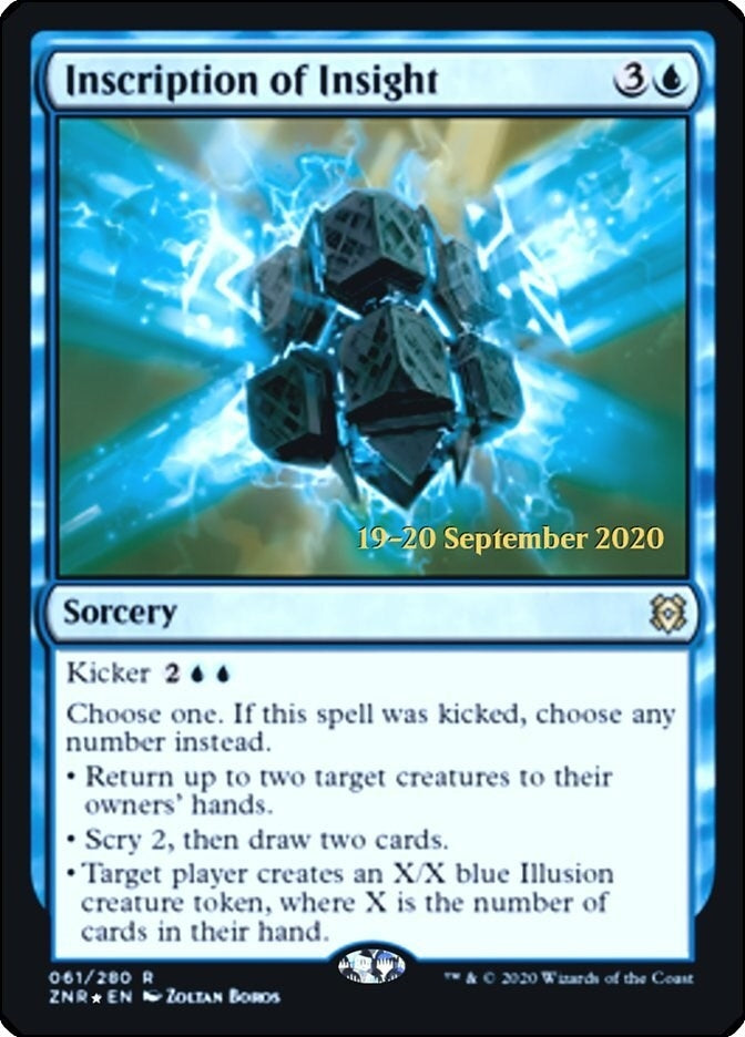 Inscription of Insight (61) (Prerelease Cards)