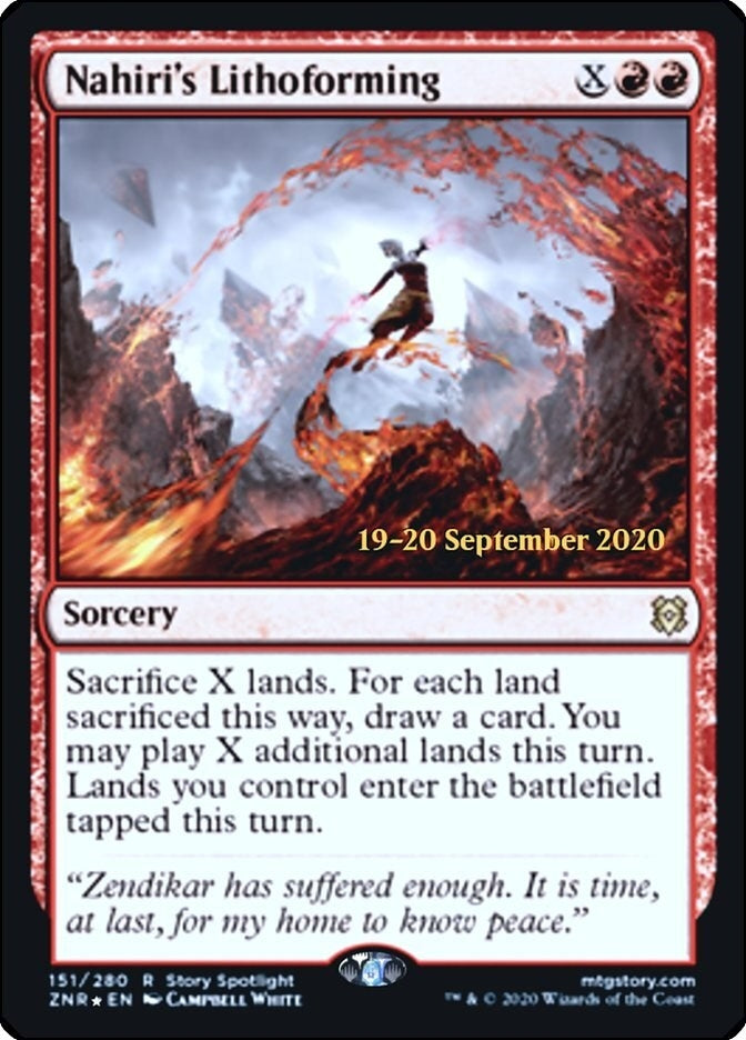 Nahiri's Lithoforming (151) (Prerelease Cards)
