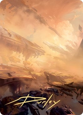 Plains Art Card (7/81) (Gold-Stamped Signature) (7) (Art Series: Zendikar Rising)