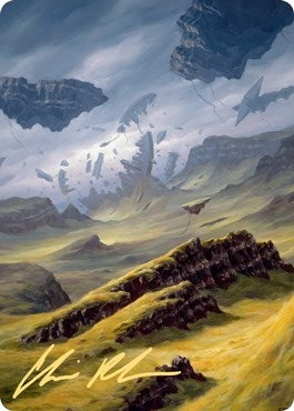 Plains Art Card (9/81) (Gold-Stamped Signature) (9) (Art Series: Zendikar Rising)