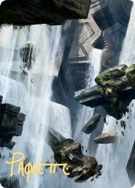 Island Art Card (10/81) (Gold-Stamped Signature) (10) (Art Series: Zendikar Rising)