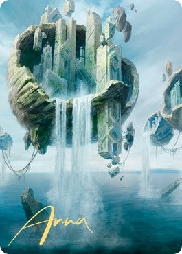 Island Art Card (11/81) (Gold-Stamped Signature) (11) (Art Series: Zendikar Rising)