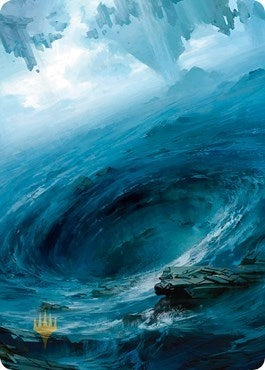 Island Art Card (12/81) (Gold-Stamped) (12) (Art Series: Zendikar Rising)