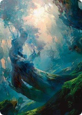 Forest Art Card (21/81) (Gold-Stamped Signature) (21) (Art Series: Zendikar Rising)