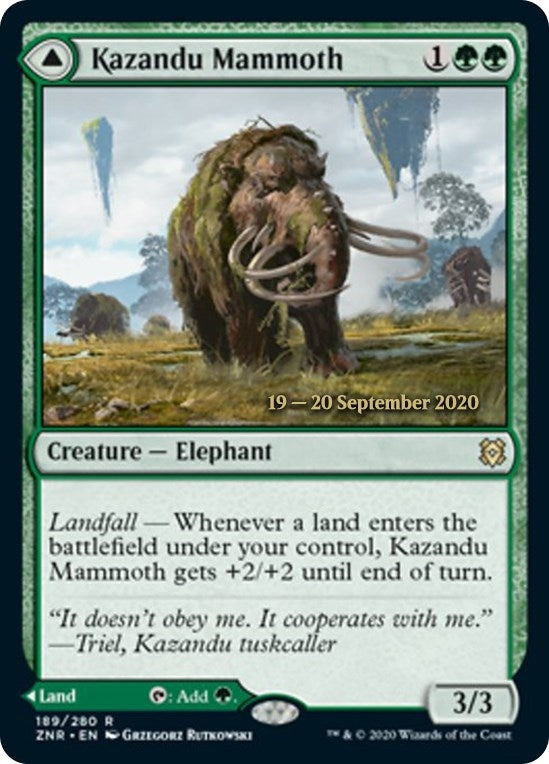 Kazandu Mammoth (189) (Prerelease Cards)