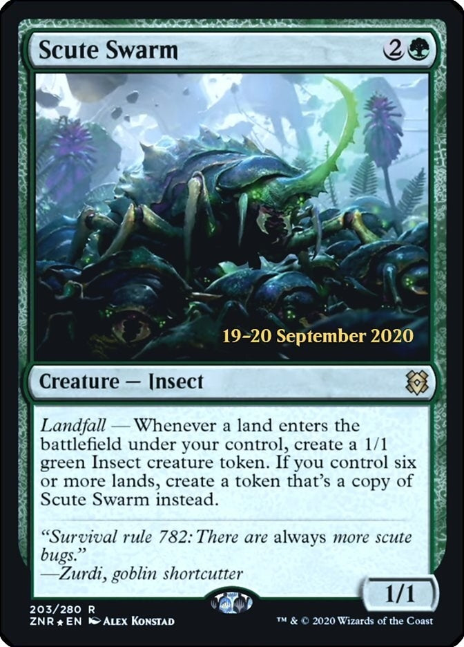 Scute Swarm (203) (Prerelease Cards)