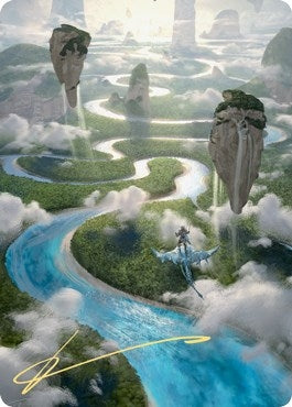 Clearwater Pathway Art Card (Gold-Stamped Signature) (25) (Art Series: Zendikar Rising)