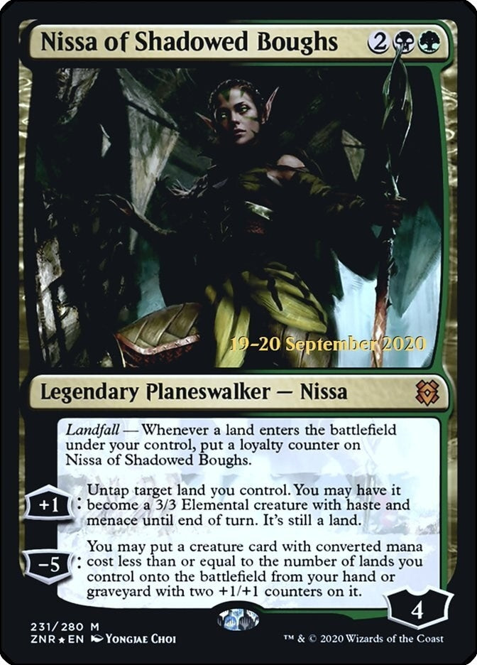 Nissa of Shadowed Boughs (231) (Prerelease Cards)