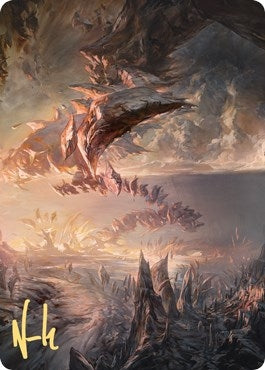 Needleverge Pathway Art Card (Gold-Stamped Signature) (27) (Art Series: Zendikar Rising)