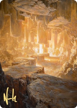 Pillarverge Pathway Art Card (Gold-Stamped Signature) (28) (Art Series: Zendikar Rising)