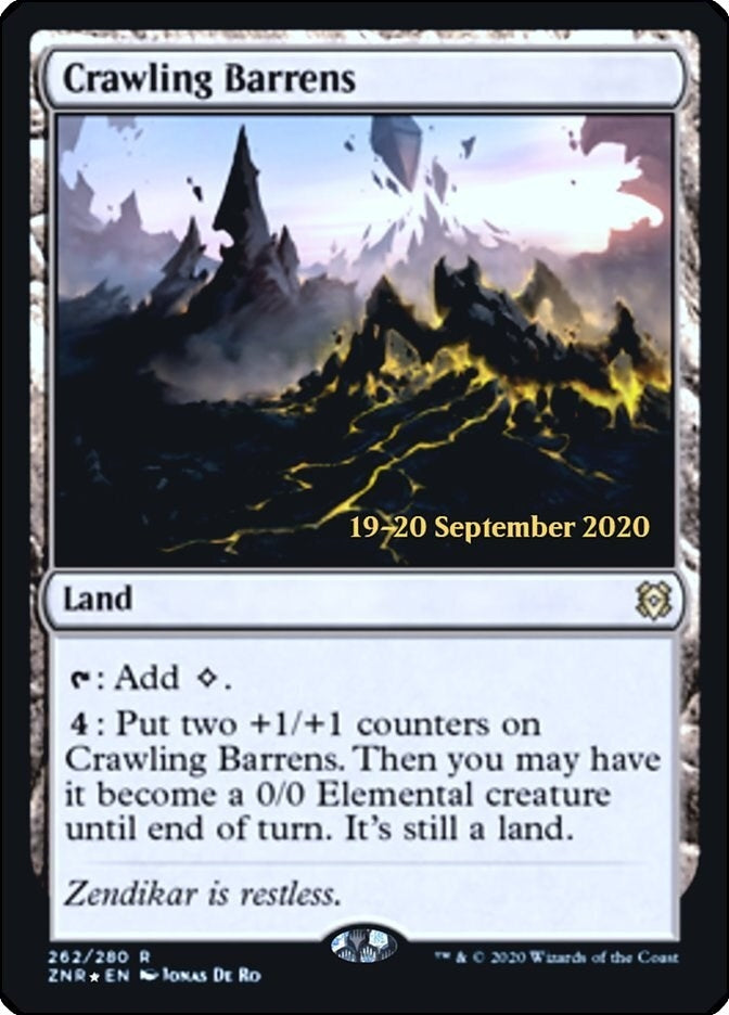 Crawling Barrens (262) (Prerelease Cards)