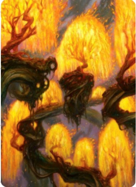 Grove of the Burnwillows Art Card (34) (Art Series: Zendikar Rising)