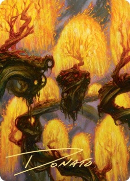 Grove of the Burnwillows Art Card (Gold-Stamped Signature) (34) (Art Series: Zendikar Rising)