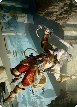 Cliffhaven Sell-Sword Art Card (Gold-Stamped) (38) (Art Series: Zendikar Rising)