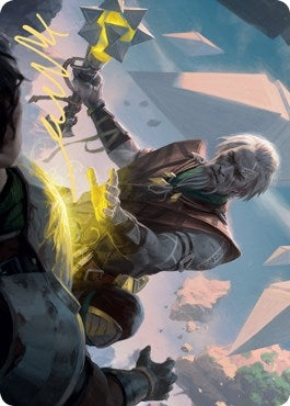Expedition Healer Art Card (Gold-Stamped Signature) (39) (Art Series: Zendikar Rising)