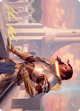 Tazri, Beacon of Unity Art Card (Gold-Stamped Signature) (45) (Art Series: Zendikar Rising)