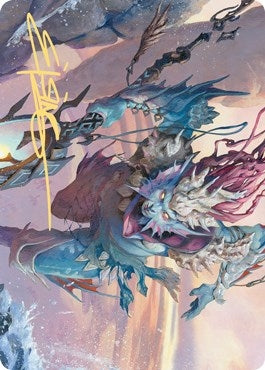 Umara Wizard Art Card (Gold-Stamped Signature) (52) (Art Series: Zendikar Rising)