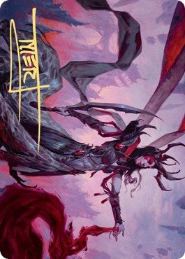 Drana, the Last Bloodchief Art Card (Gold-Stamped Signature) (54) (Art Series: Zendikar Rising)