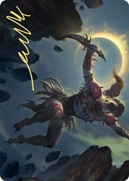 Nighthawk Scavenger Art Card (Gold-Stamped Signature) (58) (Art Series: Zendikar Rising)
