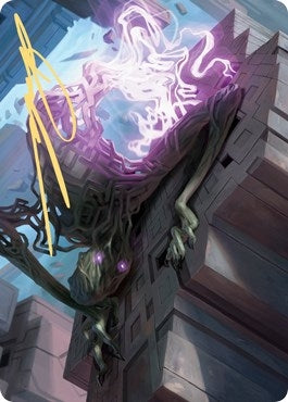 Skyclave Shade Art Card (Gold-Stamped Signature) (61) (Art Series: Zendikar Rising)