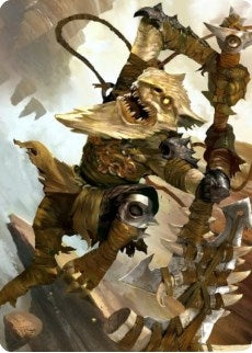 Teeterpeak Ambusher Art Card (67) (Art Series: Zendikar Rising)