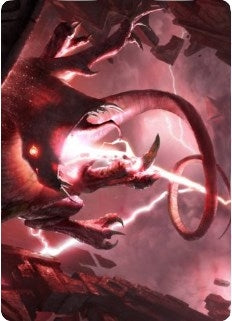 Thundering Rebuke Art Card (68) (Art Series: Zendikar Rising)