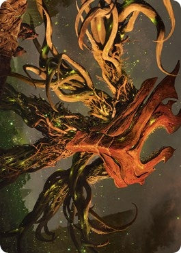 Ashaya, Soul of the Wild Art Card (Gold-Stamped Signature) (69) (Art Series: Zendikar Rising)