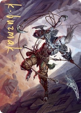 Akiri, Fearless Voyager Art Card (Gold-Stamped Signature) (74) (Art Series: Zendikar Rising)