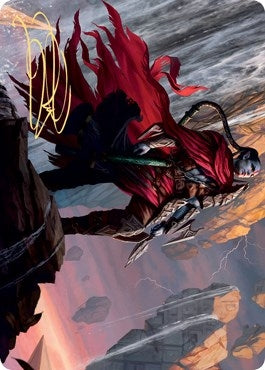 Anowon, the Ruin Thief Art Card (Gold-Stamped Signature) (75) (Art Series: Zendikar Rising)