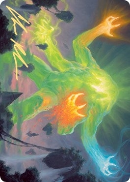 Omnath, Locus of Creation Art Card (Gold-Stamped Signature) (78) (Art Series: Zendikar Rising)