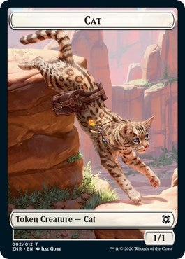 Cat // Hydra Double-Sided Token (2 // 9) (Zendikar Rising)