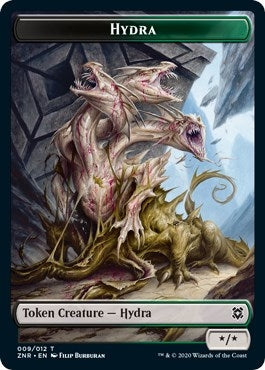 Hydra // Illusion Double-Sided Token (9 // 6) (Zendikar Rising)