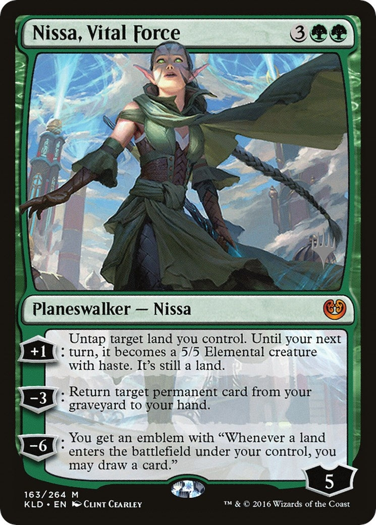 Nissa, Vital Force (163) (Promo Pack: Zendikar Rising)