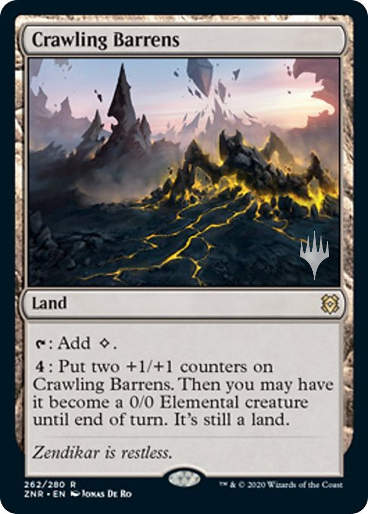 Crawling Barrens (262) (Promo Pack: Zendikar Rising)