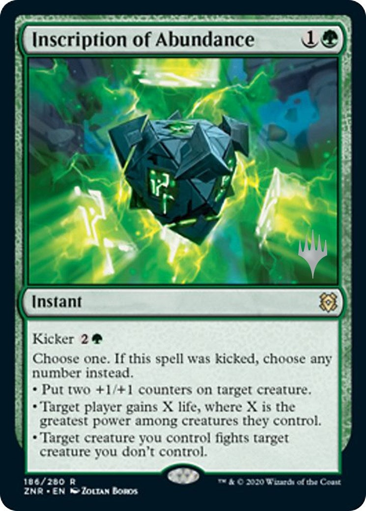 Inscription of Abundance (186) (Promo Pack: Zendikar Rising)