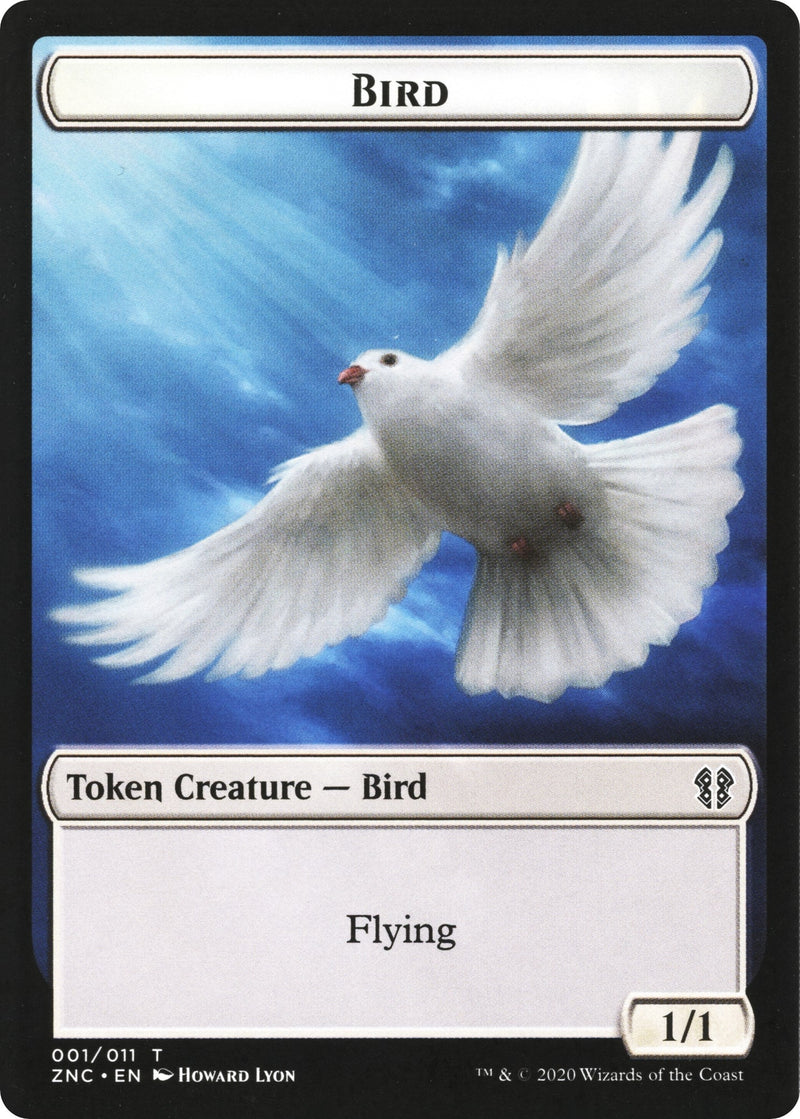 Bird // Kor Ally Double-Sided Token (1 // 2) (Commander: Zendikar Rising)