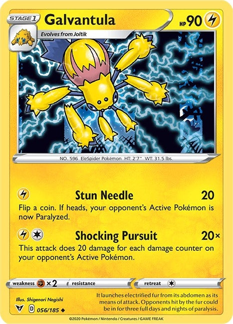Image for Galvantula (056/185) (SWSH04: Vivid Voltage) - Pokemon
