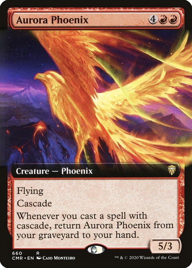 Aurora Phoenix (Extended Art) (660) (Commander Legends)